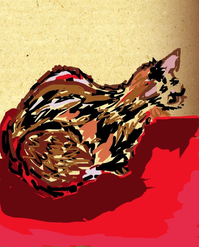 Lucy Locket, digital painting by Caron Dann, 2012