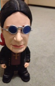 My talking Ozzy Osborne doll. But more about him and the other three Osborne dolls in a post for another day...