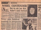 An example of my Sunday Star books page from 1986. Unfortunately, I no longer have a clipping of my Jeffrey Archer interview.