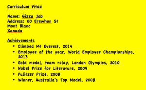 'Dear Mr Job Thank you for applying to be a burger flipper at our restaurant chain. The standard of applicants was very high and, unfortunately, you have been unsuccessful at this time. However, we will keep your details on file and contact you should a suitable position arise.'